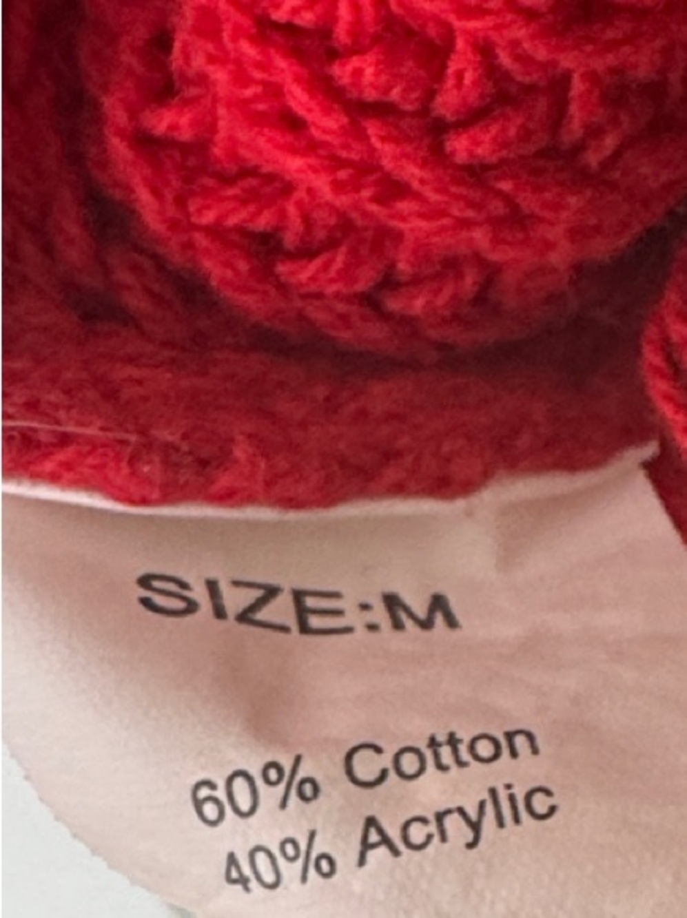Off-Shoulder Ribbed Red Knit Sweater - Picture 2 of 3